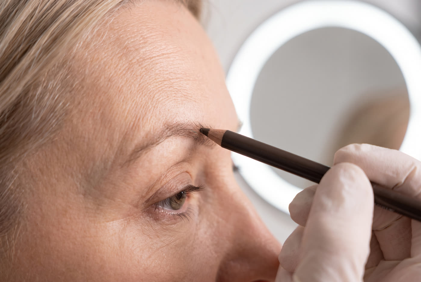 Brows drawn where the 1990s left them