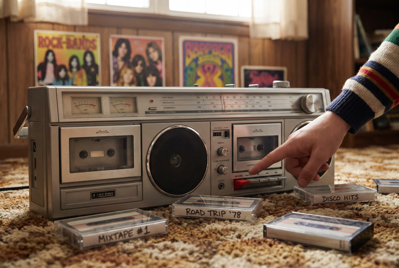 Making an entire mixtape by hand, live, off the radio